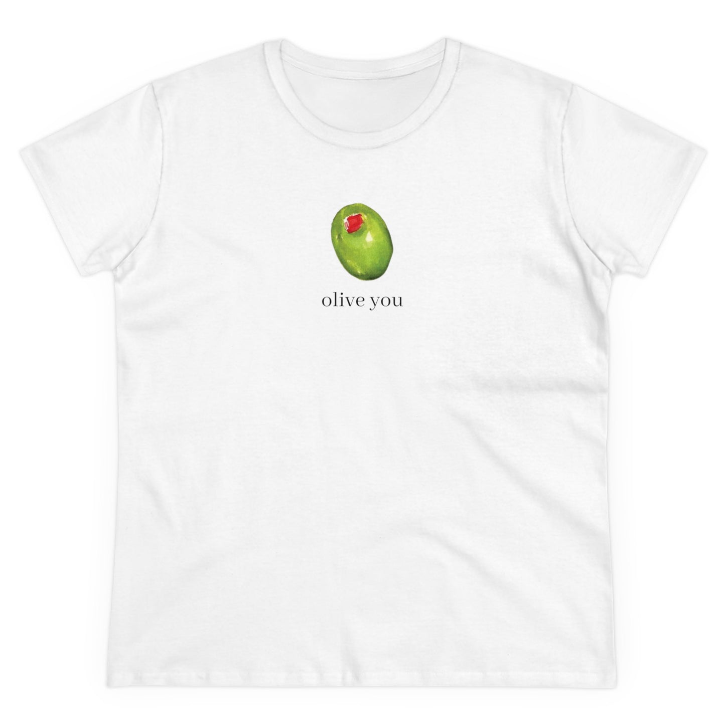 Olive You Womens Cotton Tee - Love Letters Collection