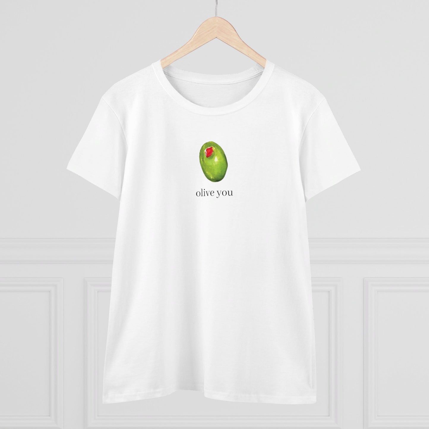 Olive You Womens Cotton Tee - Love Letters Collection